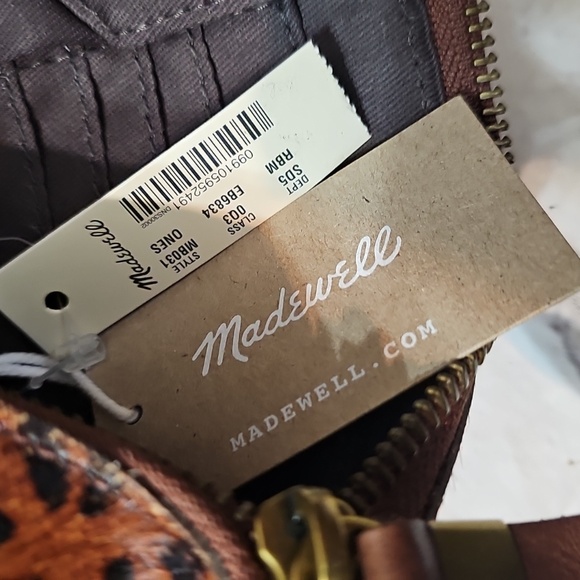 Madewell NWT Painted Leather Calf Hair Pouch/Clutch Edition